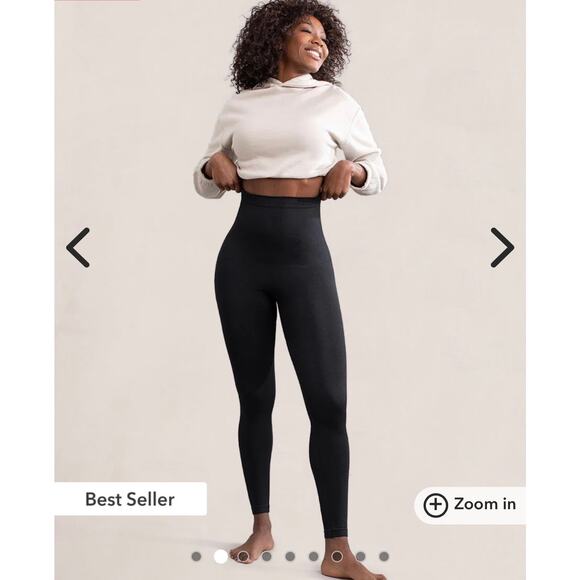 NWT Shapermint High Waisted Shaping Leggings Black Size M - Picture 4 of 6